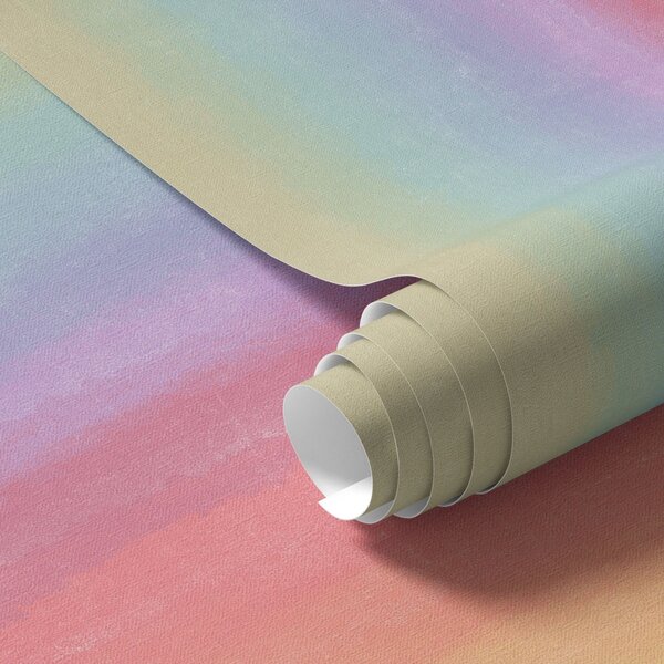 Carta da parati Gradiente arcobaleno luminoso con transizioni fluide, Parati astratta classici, a00512 : Uwalls.it