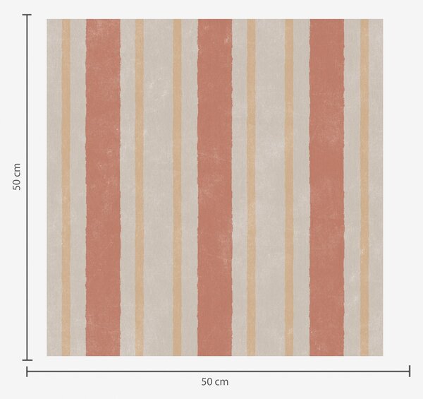 Carta da parati Ampie strisce nei toni del terracotta e del beige, Parati geometrica classici, Parati geometrica a righe classici, a00514 : Uwalls.it