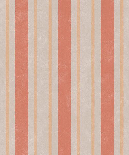 Carta da parati Ampie strisce nei toni del terracotta e del beige, Parati geometrica classici, Parati geometrica a righe classici, a00514 : Uwalls.it