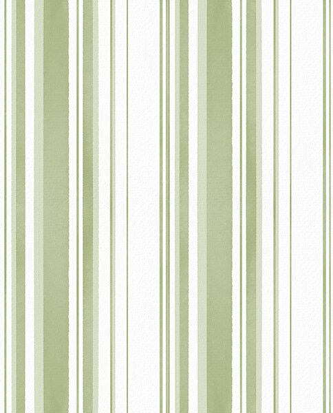 Carta da parati Strisce verdi di larghezza variabile su sfondo, Parati geometrica classici, Parati geometrica a righe classici, a00523 : Uwalls.it