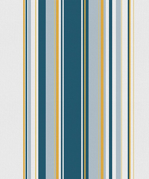 Carta da parati Fitto disegno di strisce verticali blu e gialle, Parati geometrica classici, Parati geometrica a righe classici, a00524 : Uwalls.it