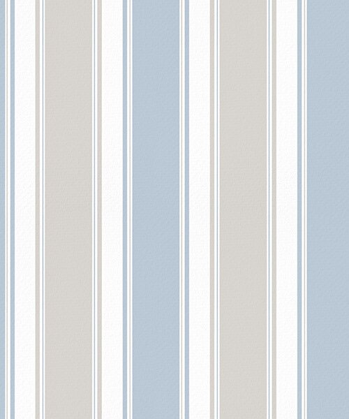 Carta da parati Combinazione di strisce larghe grigie e blu, Parati geometrica classici, Parati geometrica a righe classici, a00557 : Uwalls.it