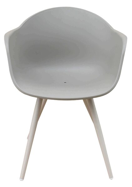 JERRI - set tavolo in alluminio cm 90/180 x 90 x 75 h con 8 Poltrone Dynamo