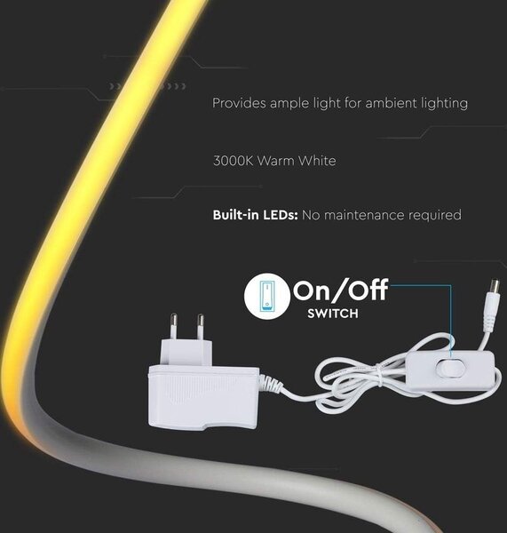 Lampada da tavolo Led Spiral Bianca 20W Bianco caldo 3000K V-TAC