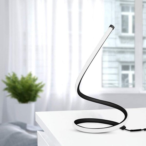 Lampada da tavolo Led Spiral Nera 20W Bianco caldo 3000K V-TAC