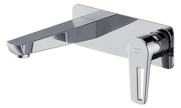 Cersanit Mille - Miscelatore da lavabo ad incasso, con sistema di scarico ClickClack, con corpo incasso, cromo S951-357