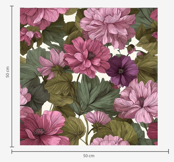 Carta da parati Fiori rosa, Parati fiori e piante classici, a00541 : Uwalls.it