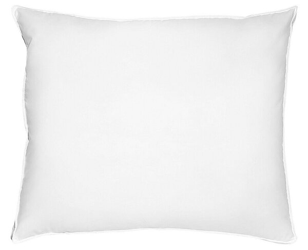 Cuscino da letto guanciale Cotone Bianco Piumino D'anatra e Piume 50 x 60 cm Medio Morbido Beliani