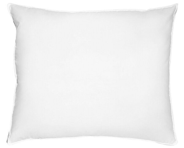 Cuscino da letto guanciale Cotone Bianco Piumino D'anatra e Piume 50 x 60 cm Alto Medio Morbido Beliani