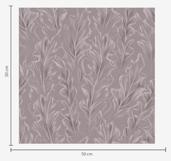 Carta da parati Onde fluenti di foglie in una palette di colori rosa antico e beige, Parati fiori e piante classici, a00495 : Uwalls.it
