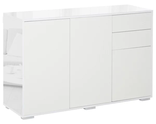 HOMCOM Mobiletto Multiuso in Legno per Soggiorno, Cucina, Ufficio con Apertura a Pressione, 117x36x74cm|Aosom