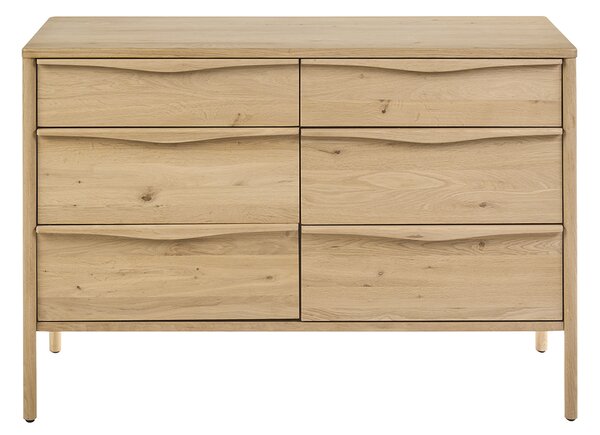 Mobile da bagno in legno massiccio di quercia L120 cm MARIN