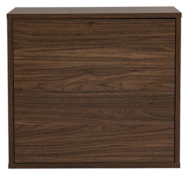 Contenitore da parete finitura legno scuro noce L55 cm FLEXO