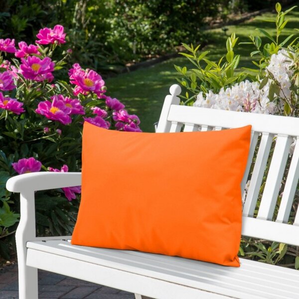 Cuscino da giardino impermeabile 50x70 cm arancio scuro