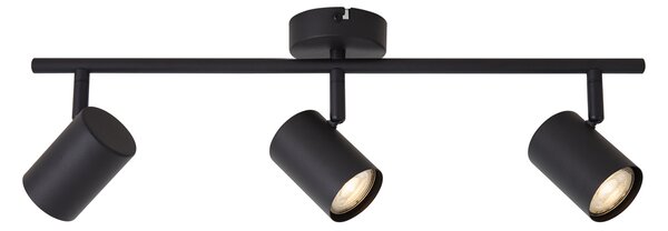 Faretto moderno nero orientabile a 3 luci - Jeana