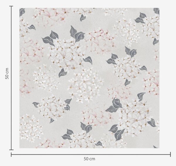 Carta da parati Fiori ariosi su uno sfondo chiaro, morbide tonalità rosa-grigio, Parati fiori e piante classici, a00600 : Uwalls.it
