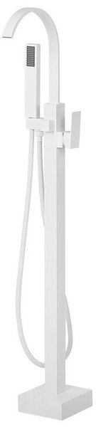 Rubinetteria per Vasca Freestanding in Ottone di colore Bianco moderno contemporaneo Beliani