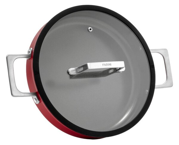 Padella con coperchio/con superficie in ceramica ø 28 cm Meda 4.0 – FABINI