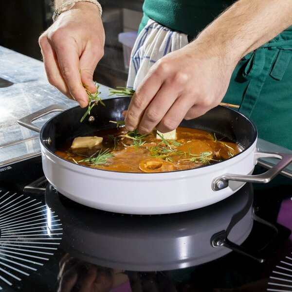 Padella con coperchio/con superficie in ceramica ø 28 cm Meda 4.0 – FABINI