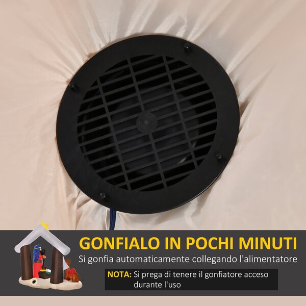Decorazioni natalizie gonfiabili giganti in PVC da 60 cm per esterni, vacanze, patio, prato, portico (Rosso, pupazzo di neve) | Leroy Merlin