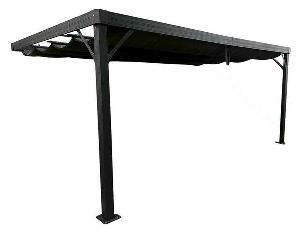 Garden Point pergola da terrazzo a parete Alicante 3x5 antracite