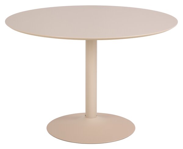 KORFU Beige (Cashmere) - TAVOLO ROTONDO 110 cm PER CUCINA SALA DA PRANZO SOGGIORNO IMPIALLACCIATURA