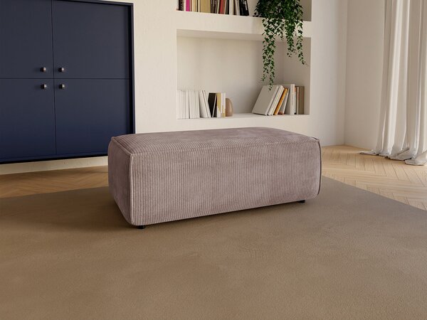 Pouf in Velluto a coste Malva - AMELIA