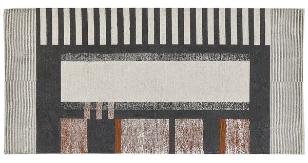Tappeto di cotone Multicolore rettangolare 80 x 150 cm moderno Beliani