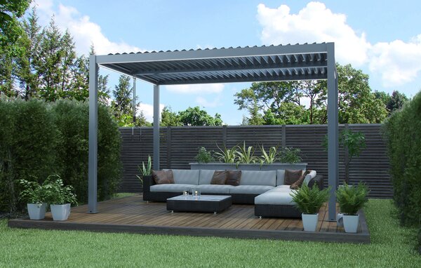 NIMBUS - pergola bioclimatica in alluminio 3 x 3 m