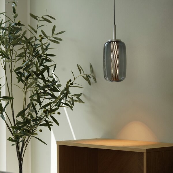 Lampada a sospensione ANTIDARK, Midnight, dimmerabile, Grigio, Soggiorno, Vetro, Design