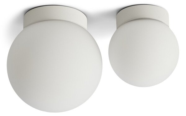 Plafoniera ANTIDARK, Palla Mini C90, dimmerabile, Bianco, Bagno, Vetro, Moderno