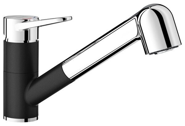 Miscelatore da cucina Blanco con doccetta WEGA-S II nero opaco 526428
