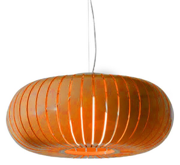 Lampada a sospensione Kartell, Teresa, Arancione, Soggiorno, Plastica, Design