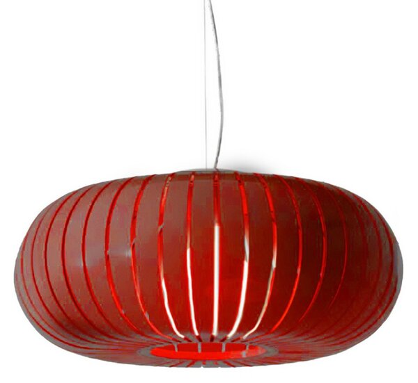 Lampada a sospensione Kartell, Teresa, Rosso, Soggiorno, Plastica, Design