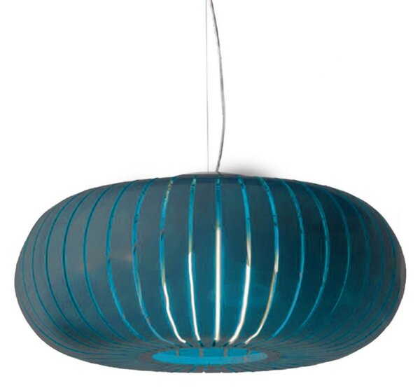 Lampada a sospensione Kartell, Teresa, Blu, Soggiorno, Plastica, Design