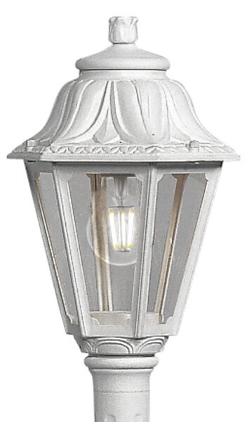 Lampioncino esterno top light asti pa182 e27 led ip55 resina - Top Light