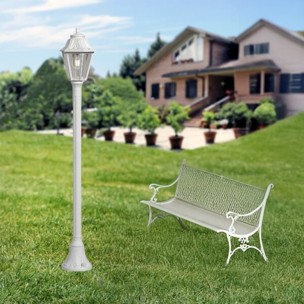Lampioncino esterno top light asti pa140 bi e27 led ip55 resina - Top Light