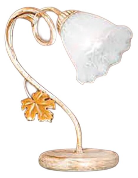 Abat-jour classica due p illuminazione aida l e14 led metallo vetro lampada tavolo - Due P Illuminazione