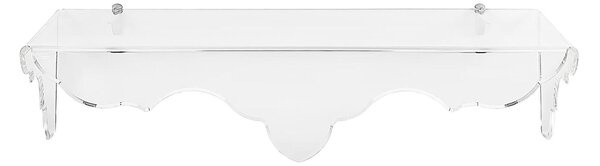 Consolle Consolle da muro ispirata d'art nouveau BENVENUTA Dimensioni 100x33x h 26 cm PORTATA Max 8 KG colore Trasparente