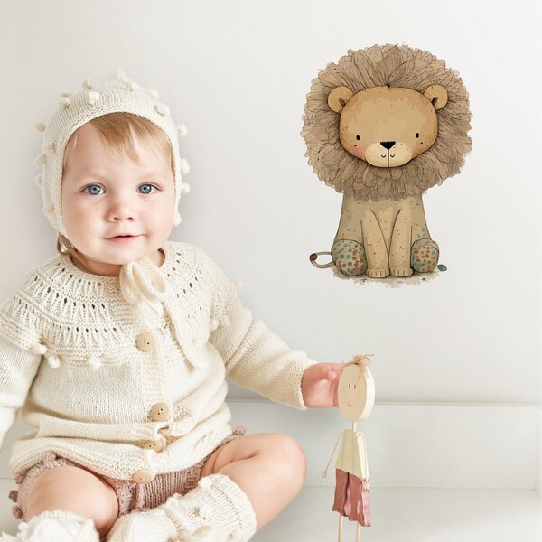 Adesivo da parete per bambini - Leone