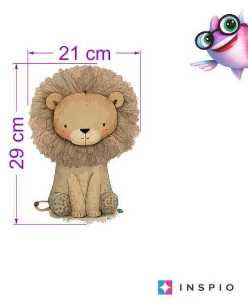 Adesivo da parete per bambini - Leone
