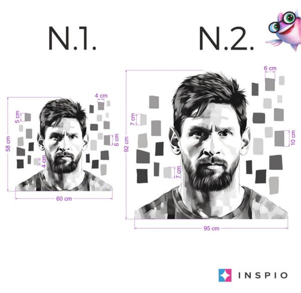Adesivo da parete - Messi
