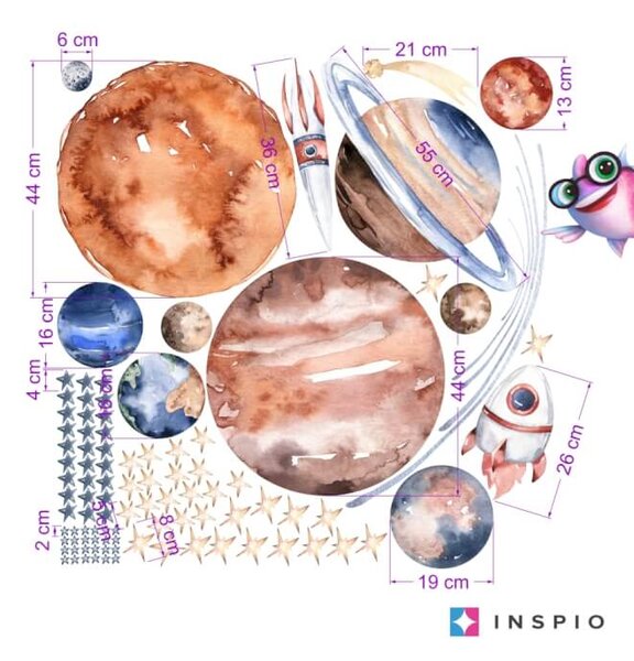 Adesivo camera bambino - Universo