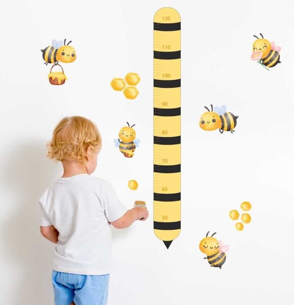 Metro da parete per bambini Api e api
