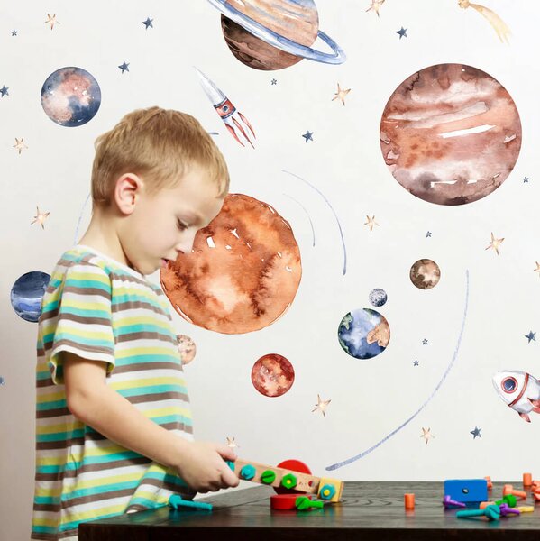 Adesivo camera bambino - Universo