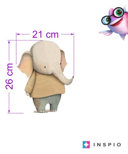 Adesivi con animali - Elefante