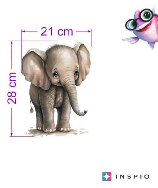 Elefante - Adesivo per la camera dei bambini