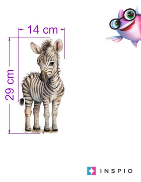 Adesivi per la camera dei bambini - Zebra