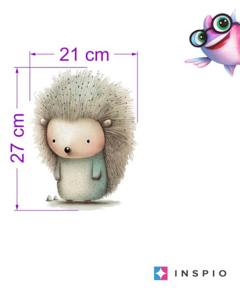 Adesivi per bambini - Riccio