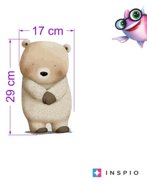 Adesivo per la camera dei bambini - Adorabile orsacchiotto